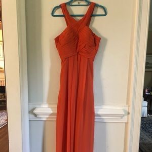 Prom Dress; Orange; Size 8